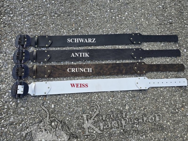 ÜBERLÄNGEN Krampusgürtel 11cm BREIT