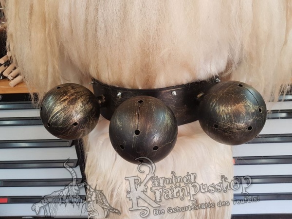 Edelstahlschelle 3x15cm Schwarz Gold