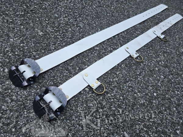 Weisser Krampusgürtel 6cm BREIT