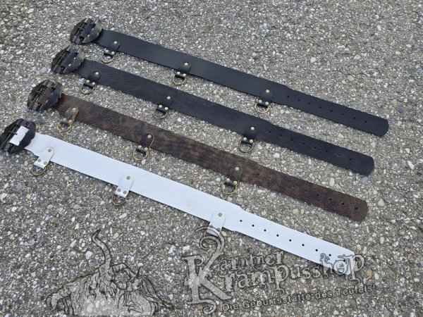 Krampusgürtel mit *LASCHEN* 8cm BREIT