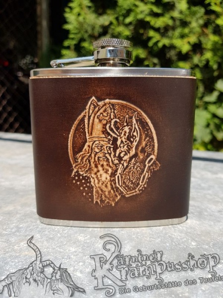 Flachmann Nikolaus und Krampus