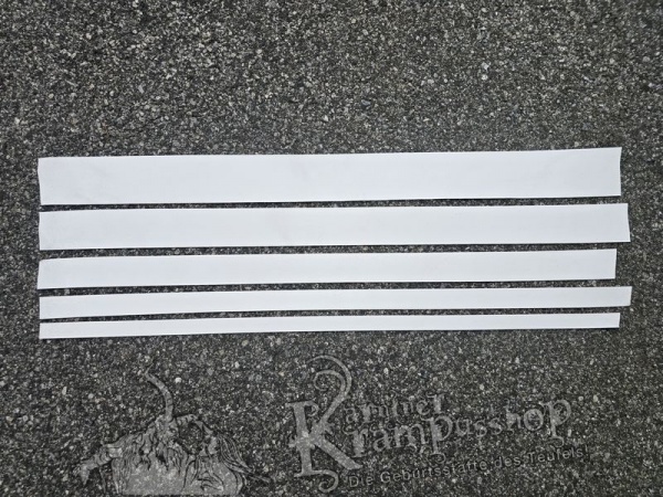 Gürtelleder Lederriemen Zuschnitt WEISS