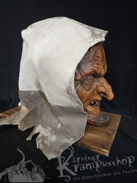 Kopffell Genäht Grau Ledrig