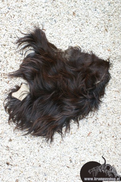 Kopffelle genäht Naturbraun Langhaar Kaputzenschnitt