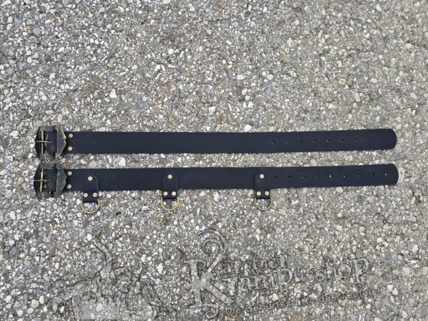 KINDER Krampusgürtel 6cm BREIT SCHWARZ