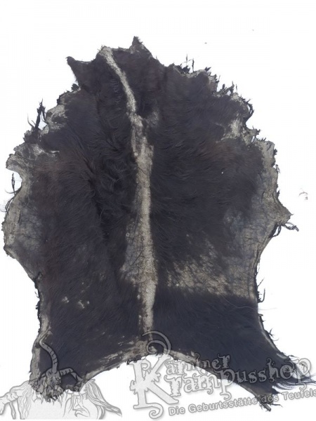 Ziegenfell ausrasiert Schwarz