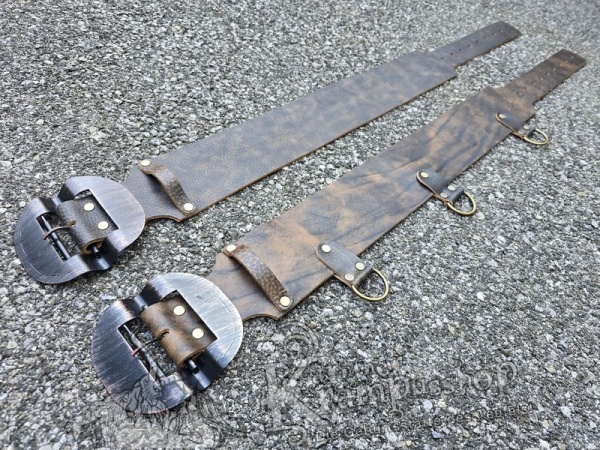 Brauner Krampusgürtel 11cm BREIT