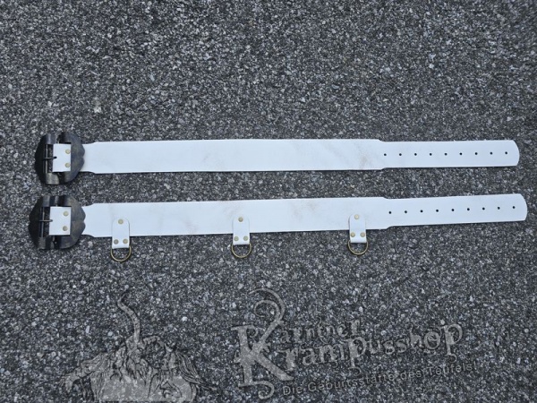 Weisser Krampusgürtel 8cm BREIT