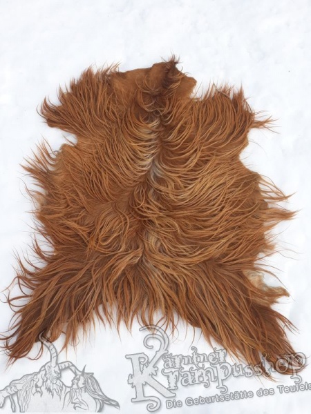 Ziegenfelle Langhaar Fuchsbraun