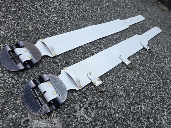 Weisser Krampusgürtel 11cm BREIT
