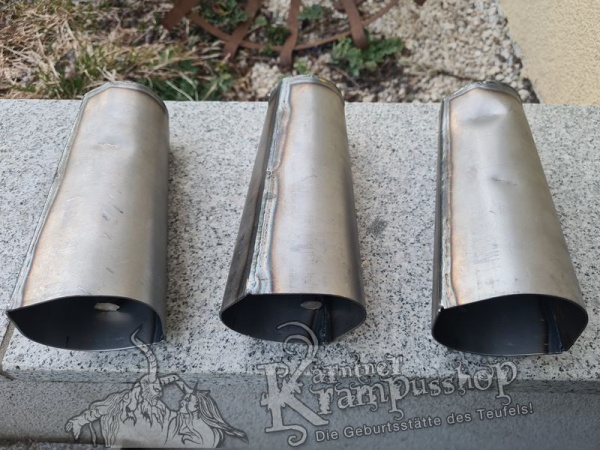 Stahlblech Rohrglocke Urig Rostig Kurz