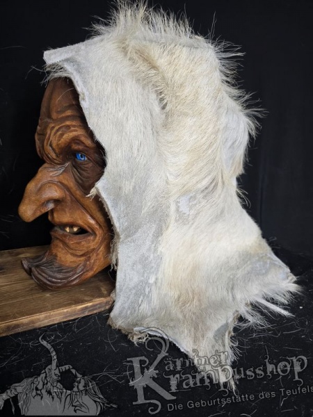 Kopffell Genäht WEISS RASSIERT