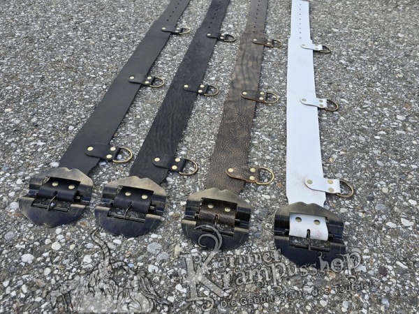 Krampusgürtel mit *LASCHEN* 8cm BREIT