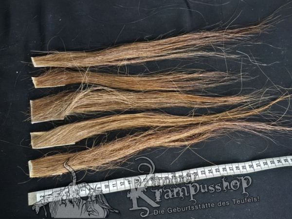 Zugeschnittene Pferdeschweif Strähnen Braun