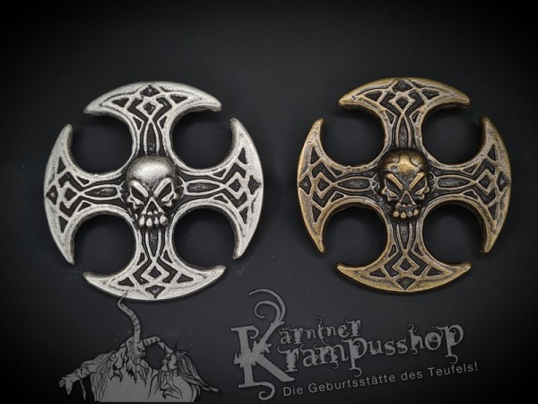 Zierniete Kreuz mit Skull 60x60