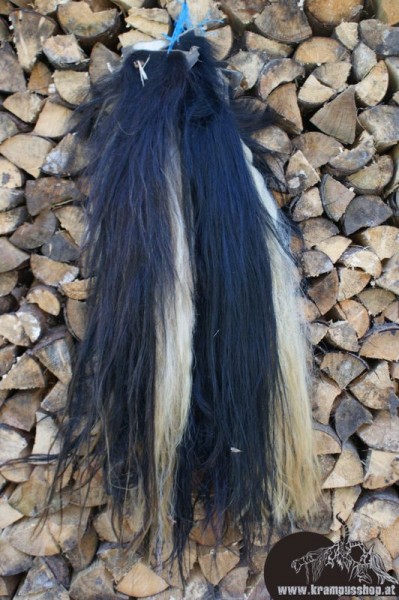 Pferdeschweif Schwarz Ledrig
