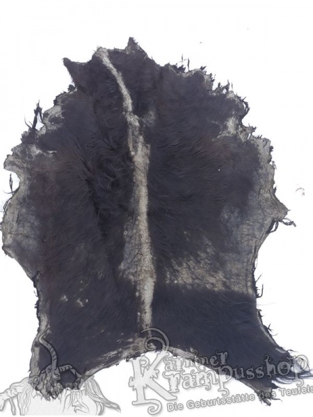 Ziegenfell ausrasiert Schwarz