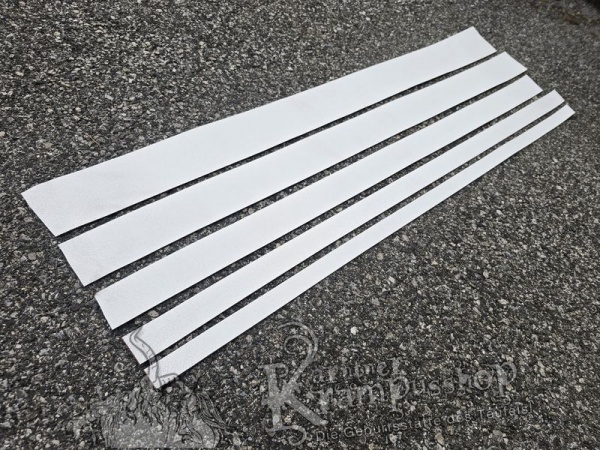 Gürtelleder Lederriemen Zuschnitt WEISS