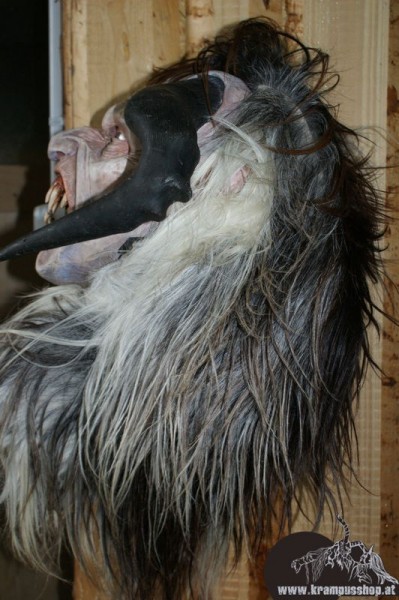 Kopffelle genäht Gross Grau Scheckig Naturgewachsen