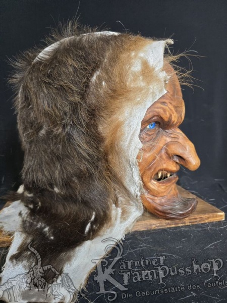 Kopffell Genäht BRAUN RASSIERT