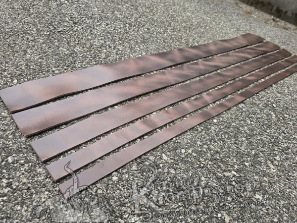 Gürtelleder Lederriemen Zuschnitt ANTIKBRAUN