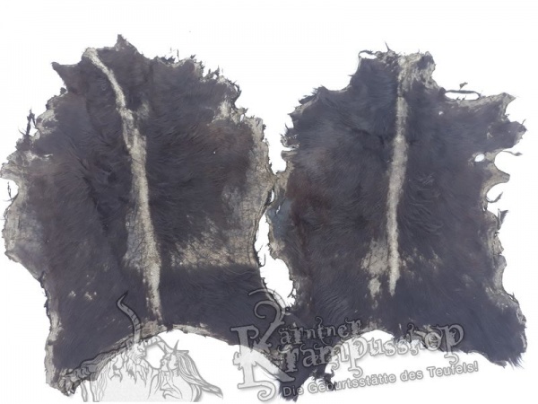 Ziegenfell ausrasiert Schwarz