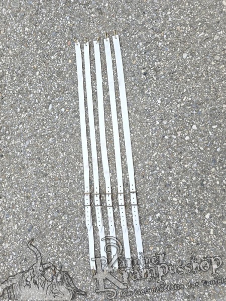 Querriemen & Hosenträger 30mm WEISS