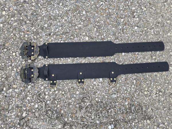 KINDER Krampusgürtel 11cm BREIT SCHWARZ