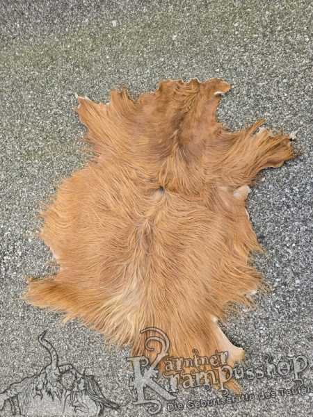 Ziegenfelle Langhaar Fuchsbraun