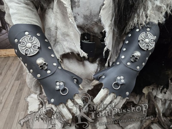 Handgamaschen XXL Schwarz Modell Viking