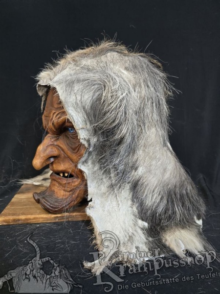 Kopffell Genäht GRAU RASSIERT