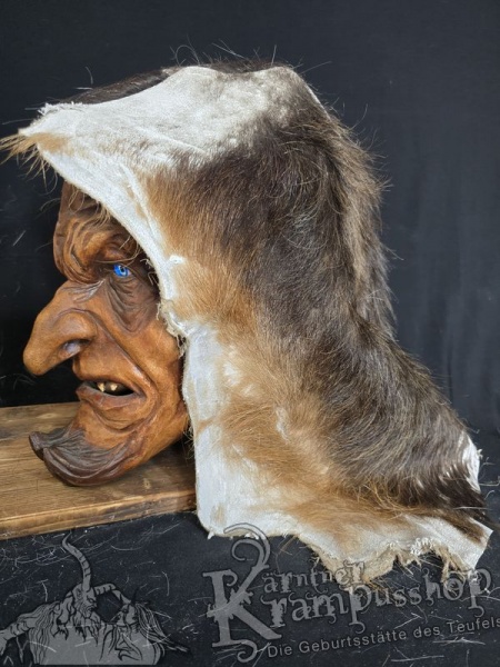 Kopffell Genäht BRAUN RASSIERT