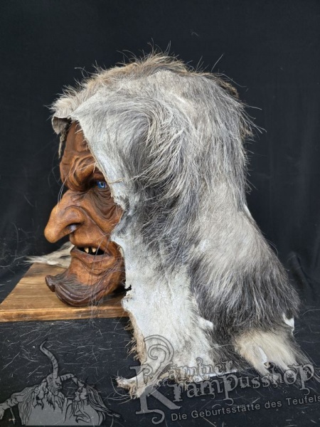 Kopffell Genäht GRAU RASSIERT