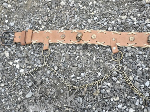 Gürtel Braun abgeflechtet