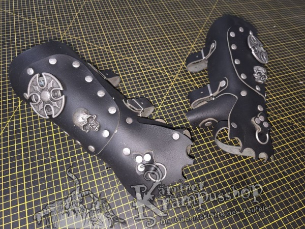 Handgamaschen XXL Schwarz Modell Viking