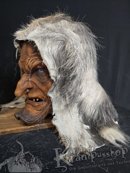 Kopffell Genäht GRAU RASSIERT