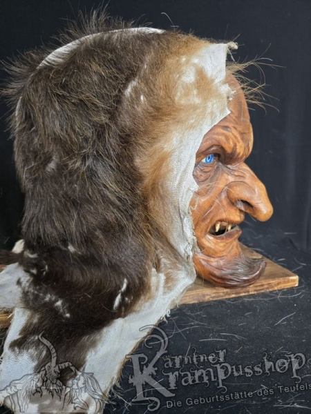 Kopffell Genäht BRAUN RASSIERT