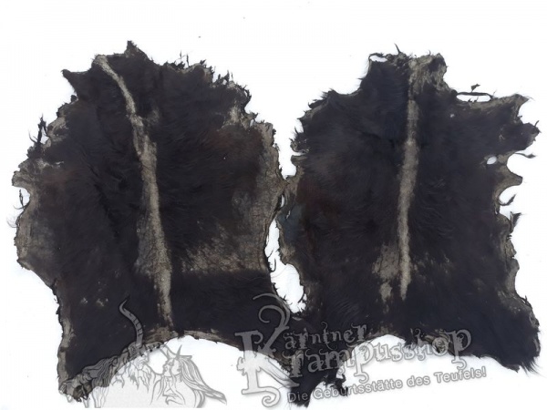 Ziegenfell ausrasiert Schwarz