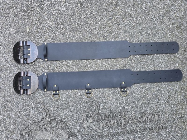 Schwarzer Krampusgürtel 13cm BREIT