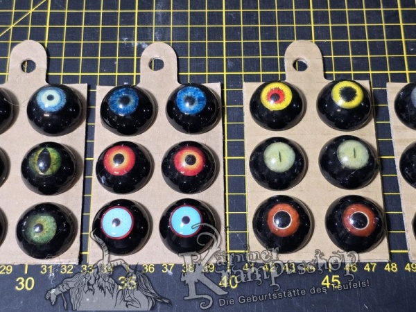 3 x Maskenaugen B Ware SCHWARZ ABVERRKAUF Sonderpreis