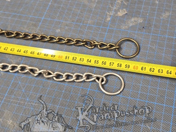 Gliederkette in Messing oder Altsilber