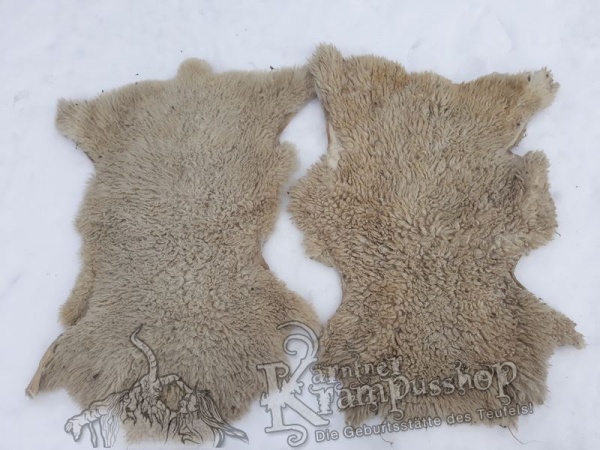 Schaffelle Kurzhaar Weiss naturgewachsen