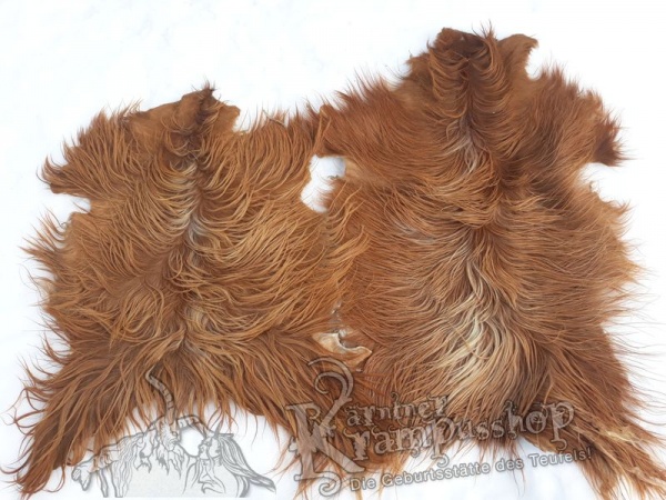 Ziegenfelle Langhaar Fuchsbraun