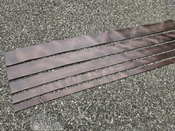 Gürtelleder Lederriemen Zuschnitt ANTIKBRAUN