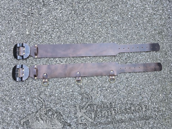 Antikbrauner Krampusgürtel 11cm BREIT