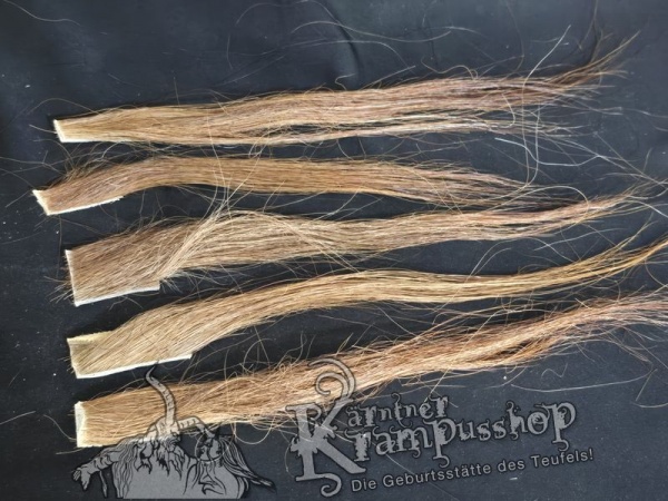 Zugeschnittene Pferdeschweif Strähnen Braun