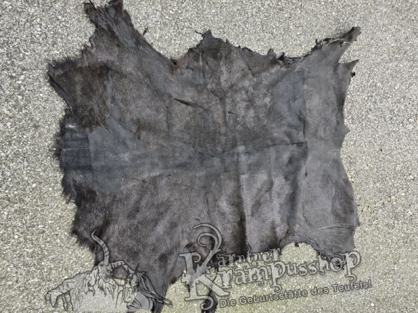 Hirschleder Grau Schwarz und Braun