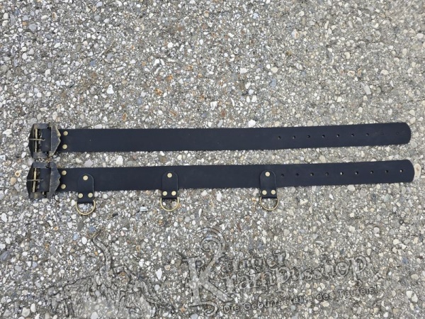 KINDER Krampusgürtel 6cm BREIT SCHWARZ