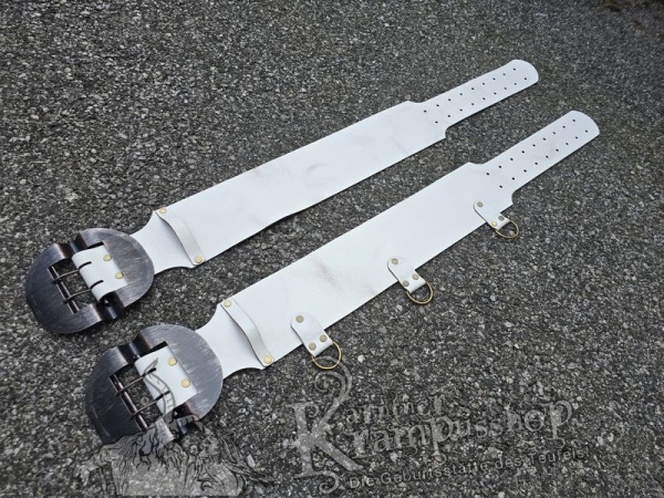 Weisser Krampusgürtel 13cm BREIT
