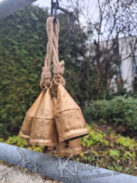 Urige Turmglocke Antik am Strick Abverkauf